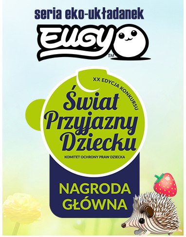 EUGY Eko Układanka Puzzle 3D Zestaw Kreatywny JEDNOROŻEC RÓŻOWY