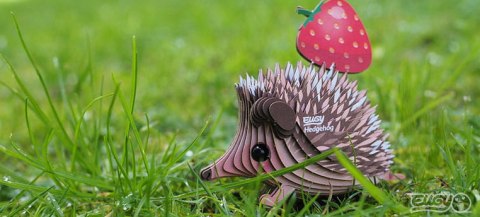 EUGY Eko Układanka Puzzle 3D Zestaw Kreatywny JEŻYK JEŻ