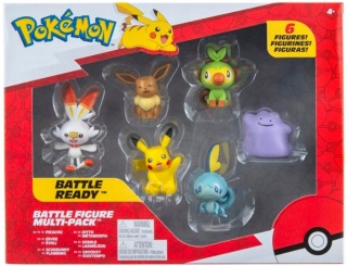 POKEMON FIGURKI BITEWNE ZESTAW Battle Ready 6 Figurek gotowych do bitwy