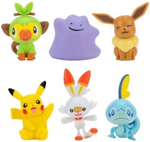 POKEMON FIGURKI BITEWNE ZESTAW Battle Ready 6 Figurek gotowych do bitwy