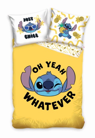 POŚCIEL DZIECIĘCA MŁODZIEŻOWA LILO I STITCH DISNEY BAWEŁNIANA 140X200