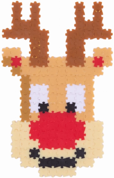 PUZZELKI PIXELKI JIXELZ BOMBKA RENIFER FAT BRAIN TOYS