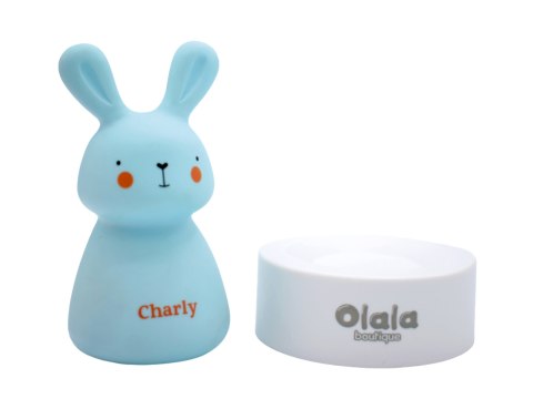 LAMPKA NOCNA OLALA BOUTIQUE Króliczek KRÓLIK Charly NIEBIESKI