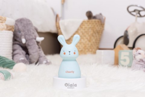 LAMPKA NOCNA OLALA BOUTIQUE Króliczek KRÓLIK Charly NIEBIESKI