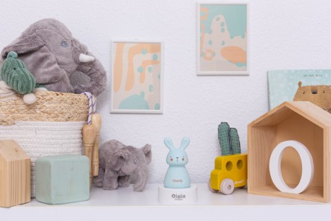 LAMPKA NOCNA OLALA BOUTIQUE Króliczek KRÓLIK Charly NIEBIESKI