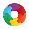 Pierwsze puzzle sensoryczne, tęczowe kółko, Jellystone Designs