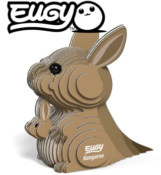 EUGY Eko Układanka Puzzle 3D Zestaw Kreatywny Kangur