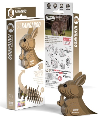 EUGY Eko Układanka Puzzle 3D Zestaw Kreatywny Kangur