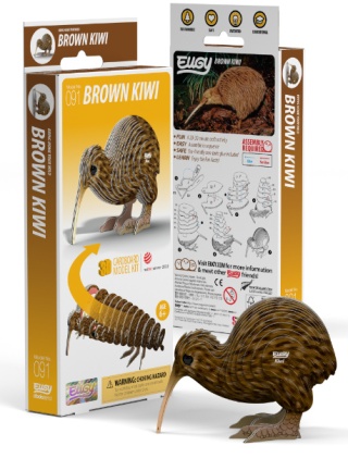 EUGY Eko Układanka Puzzle 3D Zestaw Kreatywny Kiwi