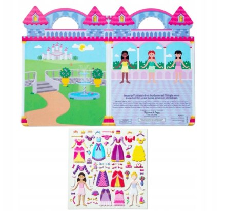 NAKLEJKI WIELORAZOWE WYPUKŁE KSIĘŻNICZKI MELISSA