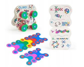 CLIXO KLOCKI MAGNETYCZNE ZESTAW KONSTRUKCYJNY TINY&MIGHTY RÓŻNOKOLOROWE