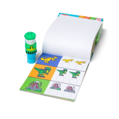 STICKER WOW! STEMPELKI Z NAKLEJKAMI DINOZAURY Melissa & Doug