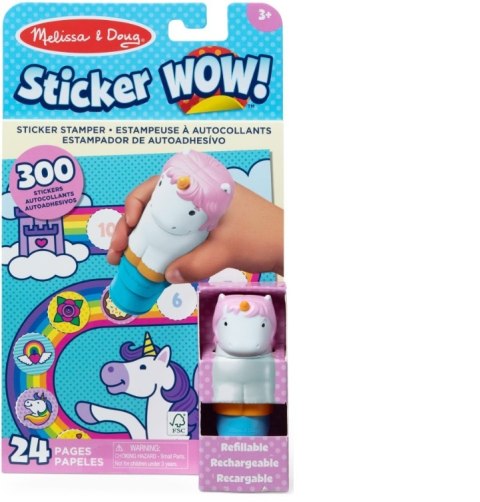 STICKER WOW! STEMPELKI Z NAKLEJKAMI JEDNOROŻEC Melissa & Doug