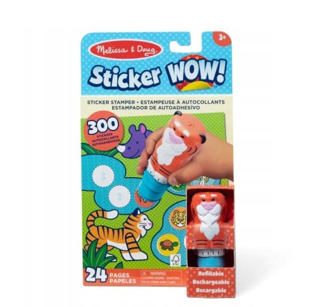 STICKER WOW! STEMPELKI Z NAKLEJKAMI TYGRYS Melissa & Doug