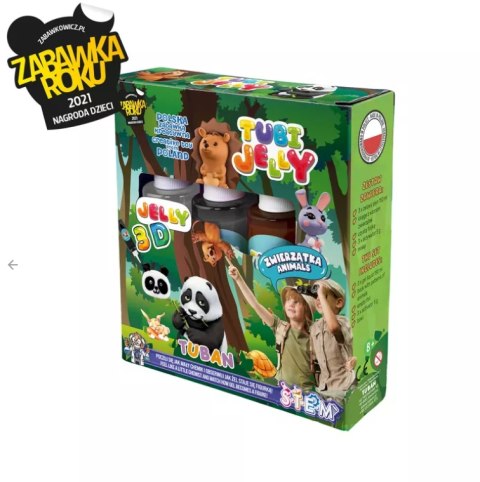 ZESTAW TUBI JELLY 3 KOLORY – ZWIERZĄTKA - TUBAN