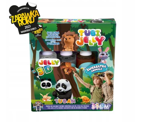 ZESTAW TUBI JELLY 3 KOLORY – ZWIERZĄTKA - TUBAN