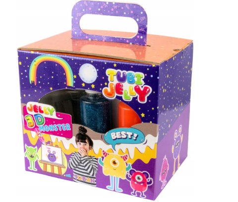 ZESTAW TUBI JELLY 6 KOLORÓW + MAŁE AKWARIUM – POTWORKI - TUBAN