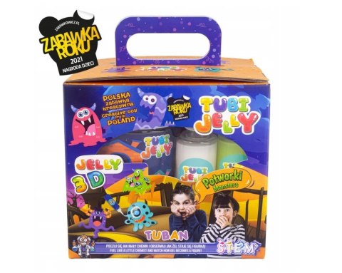 ZESTAW TUBI JELLY 6 KOLORÓW + MAŁE AKWARIUM – POTWORKI - TUBAN