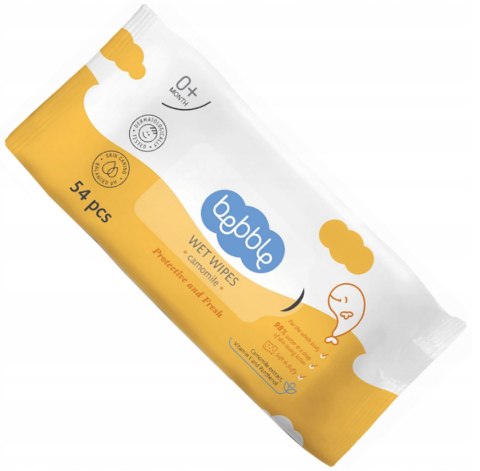 Bebble Chusteczki wodne Rumiankowe 54 szt