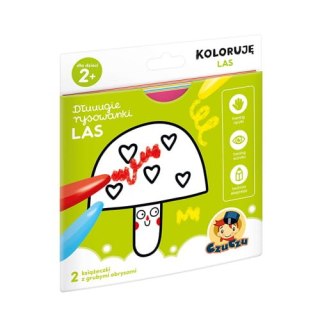 CzuCzu KOLOROWANKA DŁUUUGIE RYSOWANKI CZUCZU MALOWANKA KOLORUJĘ LAS 2+