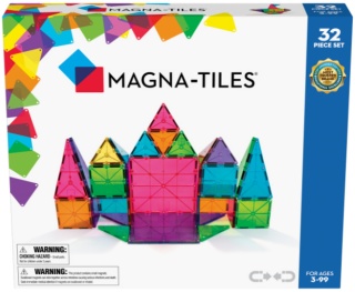 MAGNA-TILES KLOCKI MAGNETYCZNE CLASSIC STARTER 32 elementy