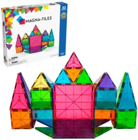 MAGNA-TILES KLOCKI MAGNETYCZNE CLASSIC STARTER 32 elementy