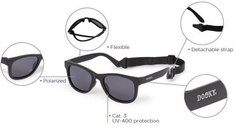 DOOKY OKULARY PRZECIWSŁONECZNE DLA DZIECI Santorini AQUA NIEBIESKIE 6-36 m DOOKY OKULARY PRZECIWSŁONECZNE DLA DZIECI Santorini AQUA NIEBIESKIE 6-36 m