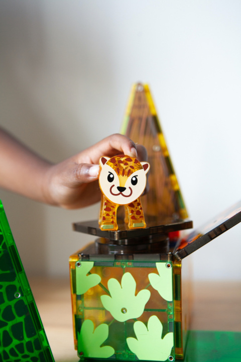 MAGNA-TILES KLOCKI MAGNETYCZNE JUNGLE ANIMALS ZWIERZĘTA DŻUNGLA 25 el.