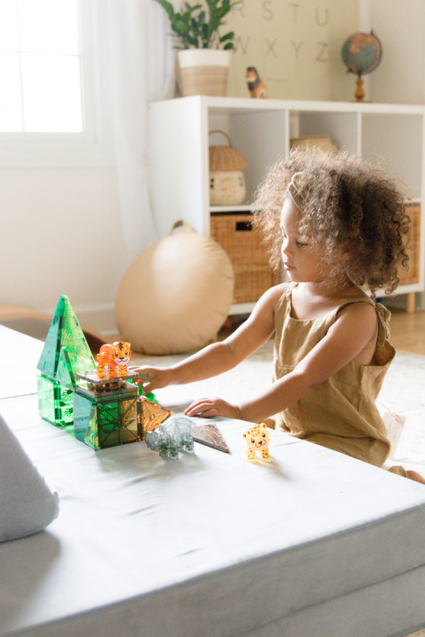 MAGNA-TILES KLOCKI MAGNETYCZNE JUNGLE ANIMALS ZWIERZĘTA DŻUNGLA 25 el.