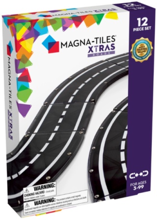 MAGNA-TILES KLOCKI MAGNETYCZNE MAGNETYCZNA DROGA 12 el.