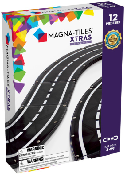 MAGNA-TILES KLOCKI MAGNETYCZNE MAGNETYCZNA DROGA 12 el.