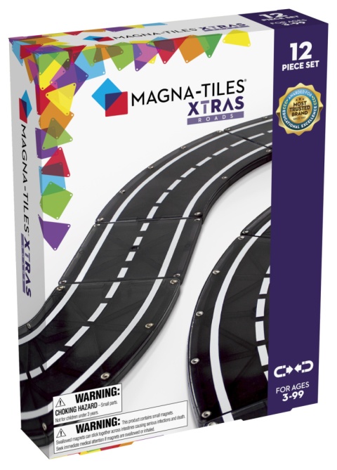 MAGNA-TILES KLOCKI MAGNETYCZNE MAGNETYCZNA DROGA 12 el.