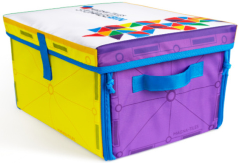 MAGNA-TILES SKRZYNIA POJEMNIK NA KLOCKI MAGNETYCZNE MATA INTERAKTYWNA 2W1