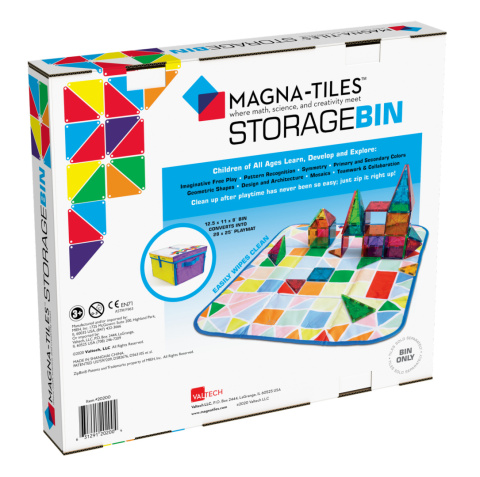 MAGNA-TILES SKRZYNIA POJEMNIK NA KLOCKI MAGNETYCZNE MATA INTERAKTYWNA 2W1