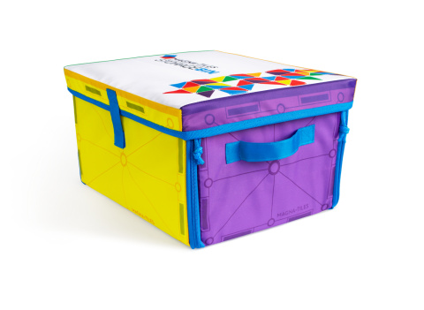 MAGNA-TILES SKRZYNIA POJEMNIK NA KLOCKI MAGNETYCZNE MATA INTERAKTYWNA 2W1