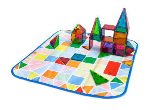 MAGNA-TILES SKRZYNIA POJEMNIK NA KLOCKI MAGNETYCZNE MATA INTERAKTYWNA 2W1