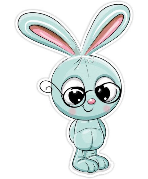 Dekoracja ścienna z serii zwierzątka - KRÓLICZEK