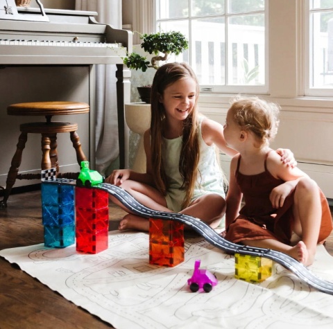 MAGNA-TILES KLOCKI MAGNETYCZNE DOWNHILL DUO 40 el