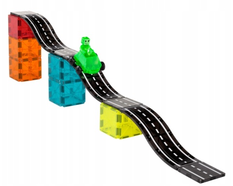 MAGNA-TILES KLOCKI MAGNETYCZNE DOWNHILL DUO 40 el
