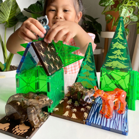 MAGNA-TILES KLOCKI MAGNETYCZNE FOREST ANIMALS 25 el