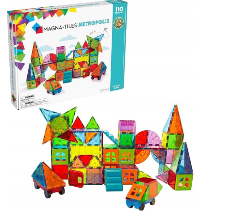MAGNA-TILES KLOCKI MAGNETYCZNE METROPOLIS 110 EL
