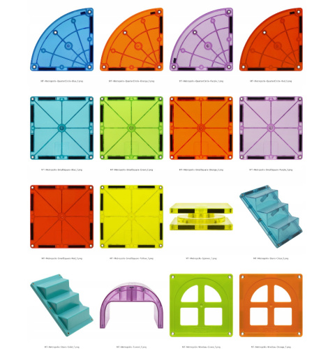 MAGNA-TILES KLOCKI MAGNETYCZNE METROPOLIS 110 EL