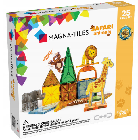 MAGNA-TILES KLOCKI MAGNETYCZNE SAFARI ANIMALS 25 el