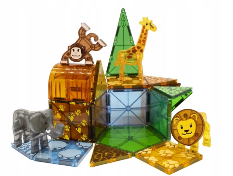 MAGNA-TILES KLOCKI MAGNETYCZNE SAFARI ANIMALS 25 el