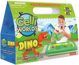 ZIMPLI KIDS ZESTAW GELLI WORLDS DINO PACK Z FIGURKAMI I TACĄ DINOZAURY 3+