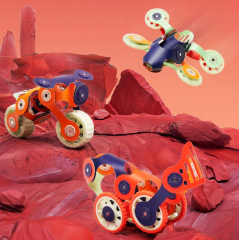 CLIXO KLOCKI MAGNETYCZNE MARS ROVERS 30 EL.