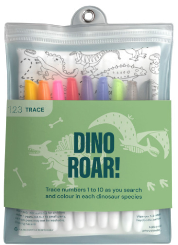 Duża Mata Silikonowa do Kolorowania A3 - Dinozaury