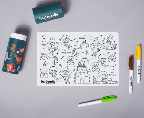 Mata Silikonowa do Kolorowania A4 - Bajkowe Królestwo