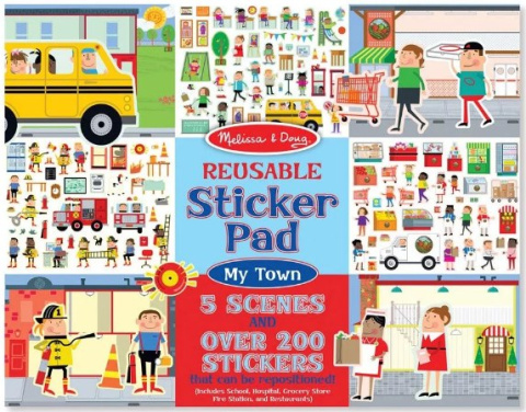 Naklejki Wielokrotnego Użytku Miasto Melissa