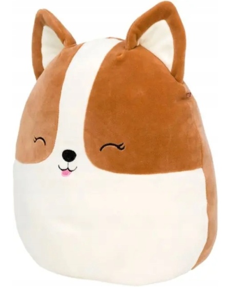 SQUISHMALLOWS PIESEK REGINA MASKOTKA PRZYTULANKA GNIOTEK 20CM